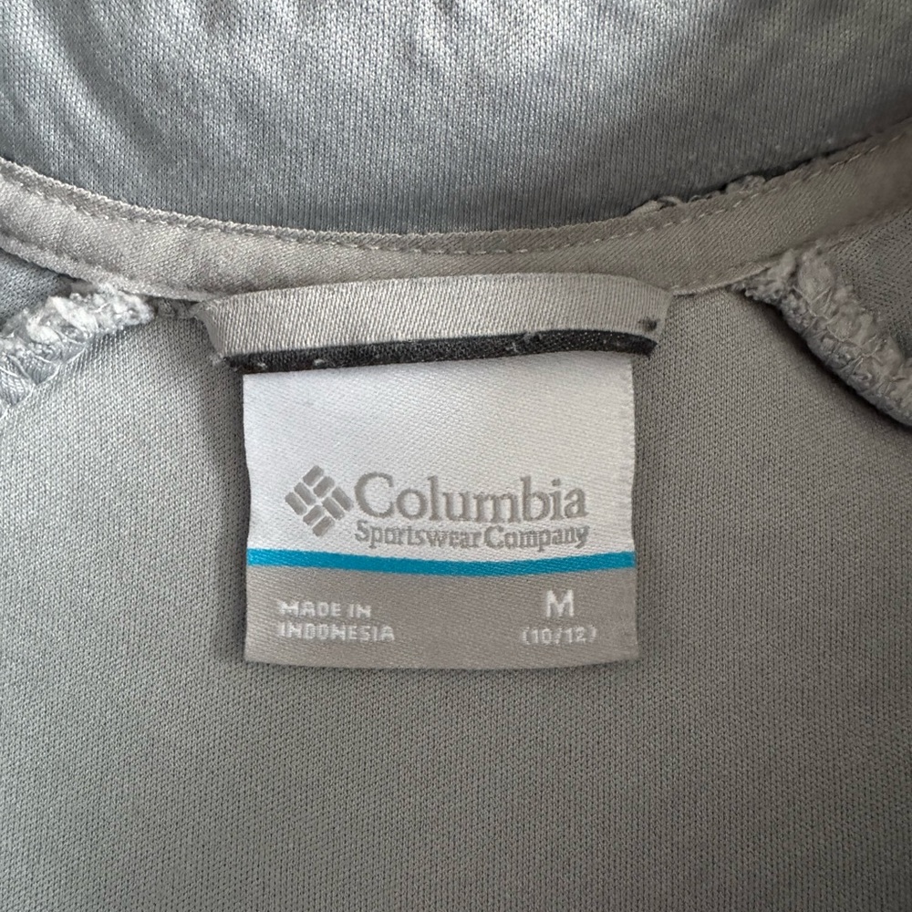 Columbia Sherpa Fleece Full Zip Jacket Gray Lavender Travel Outdoor Youth M - Picture 8 of 11